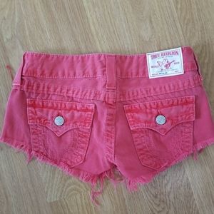 True Religion Cherry Shorts Size 26